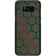 Coque Samsung Galaxy S8+ - Geometric Line red