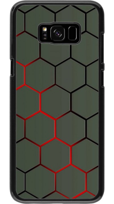Coque Samsung Galaxy S8+ - Geometric Line red