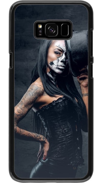 Samsung Galaxy S8+ Case Hülle - Halloween 22 Tattooed Girl
