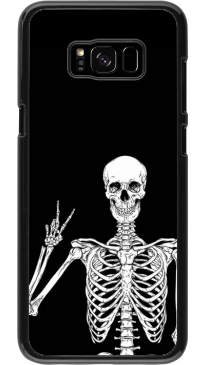 Coque Samsung Galaxy S8+ - Halloween 2023 peace skeleton