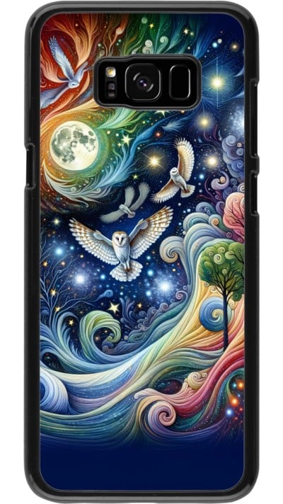 Coque Samsung Galaxy S8+ - hibou volant floral