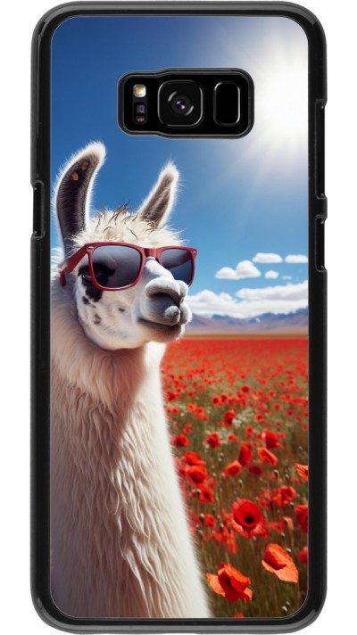Coque Samsung Galaxy S8+ - Lama Chic en Coquelicot