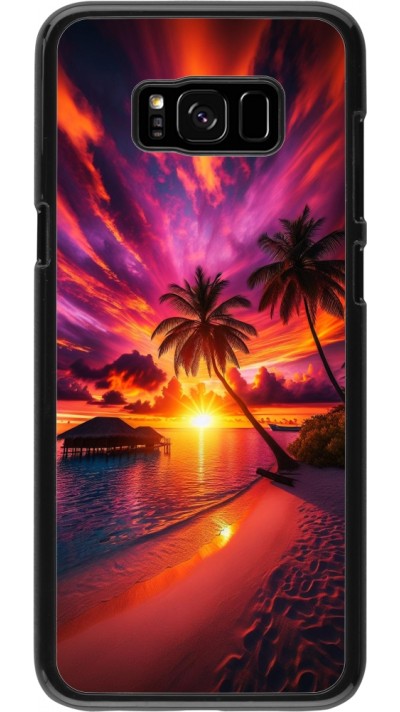 Samsung Galaxy S8+ Case Hülle - Malediven Abenddämmerung Glückseligkeit