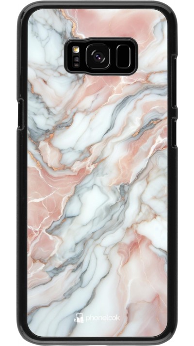 Samsung Galaxy S8+ Case Hülle - Rosa Leuchtender Marmor