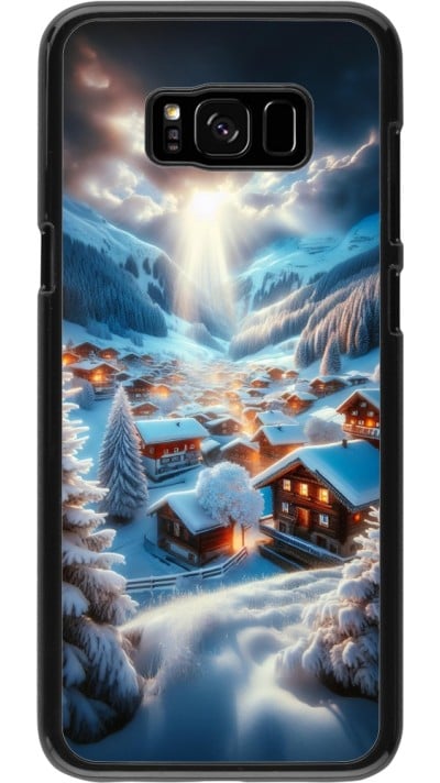 Samsung Galaxy S8+ Case Hülle - Berg Schnee Licht