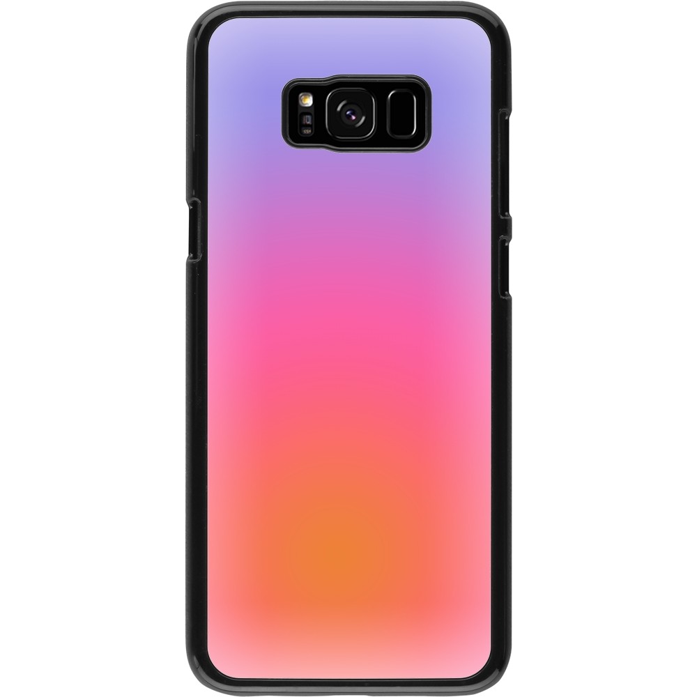 Samsung Galaxy S8+ Case Hülle - Orange Pink Blue Gradient