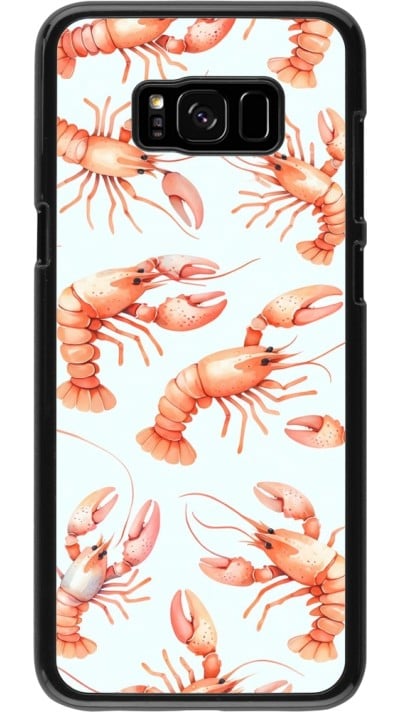 Samsung Galaxy S8+ Case Hülle - Muster von pastellfarbenen Hummern