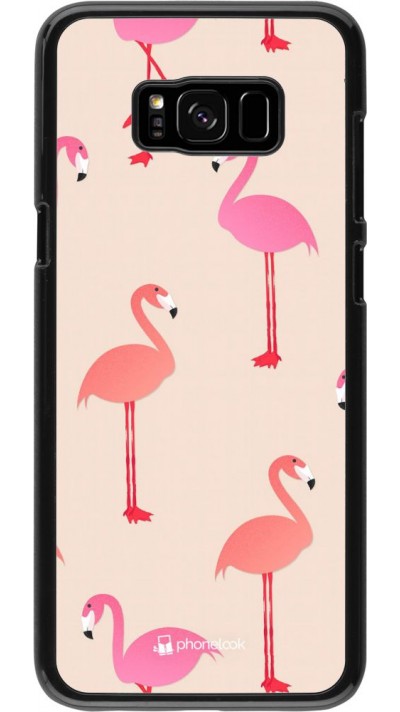 Coque Samsung Galaxy S8+ - Pink Flamingos Pattern