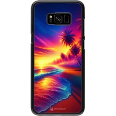 Samsung Galaxy S8+ Case Hülle - Strand Sonnenuntergang auffällig