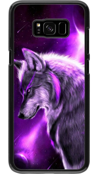 Coque Samsung Galaxy S8+ - Purple Sky Wolf