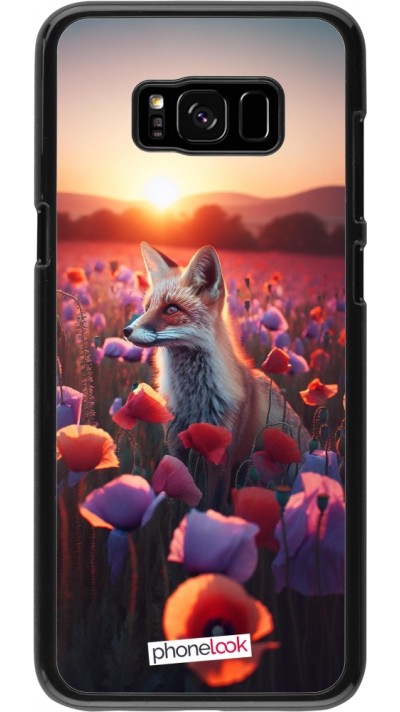 Samsung Galaxy S8+ Case Hülle - Purpurroter Fuchs bei Dammerung