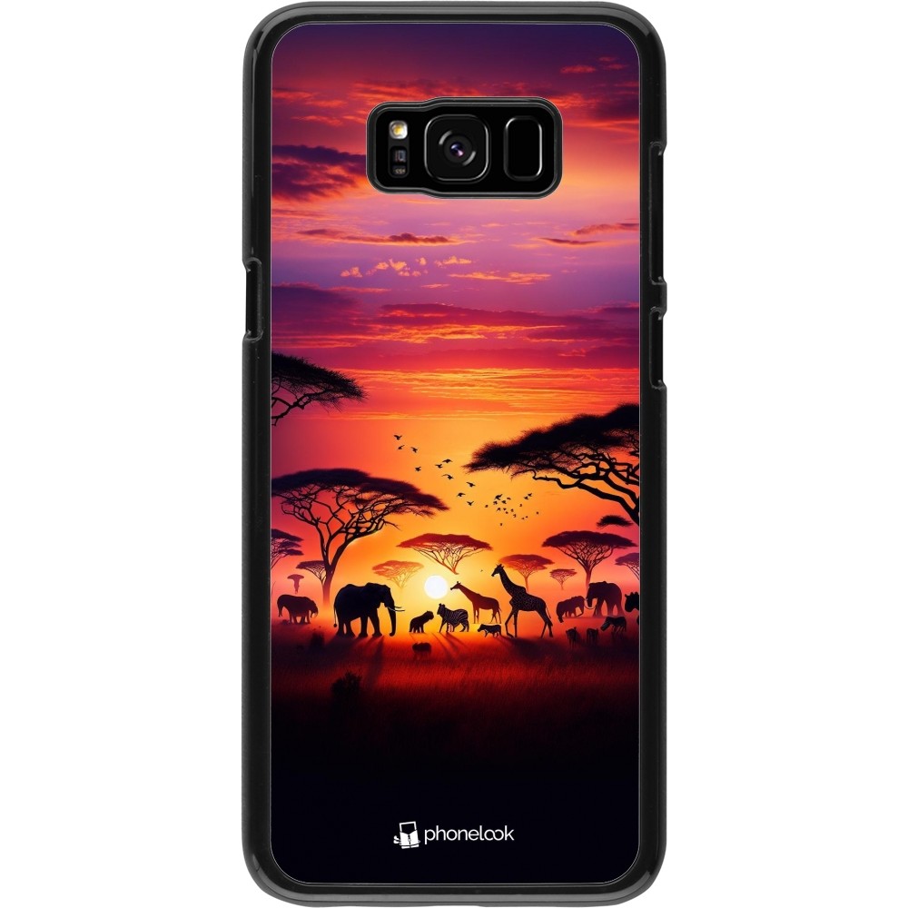 Samsung Galaxy S8+ Case Hülle - Safari Sonnenuntergang Wildtiere