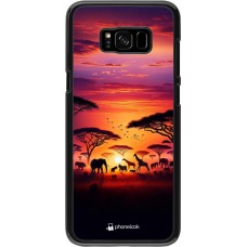 Samsung Galaxy S8+ Case Hülle - Safari Sonnenuntergang Wildtiere