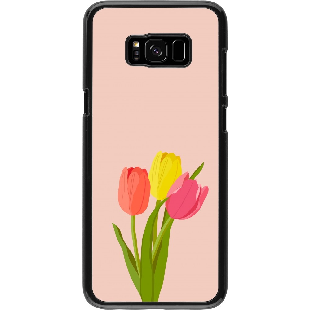 Samsung Galaxy S8+ Case Hülle - Spring 23 tulip trio