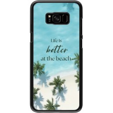 Samsung Galaxy S8+ Case Hülle - Summer 2025 Life is better at the beach