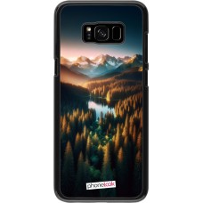 Samsung Galaxy S8+ Case Hülle - Sonnenuntergang Waldsee