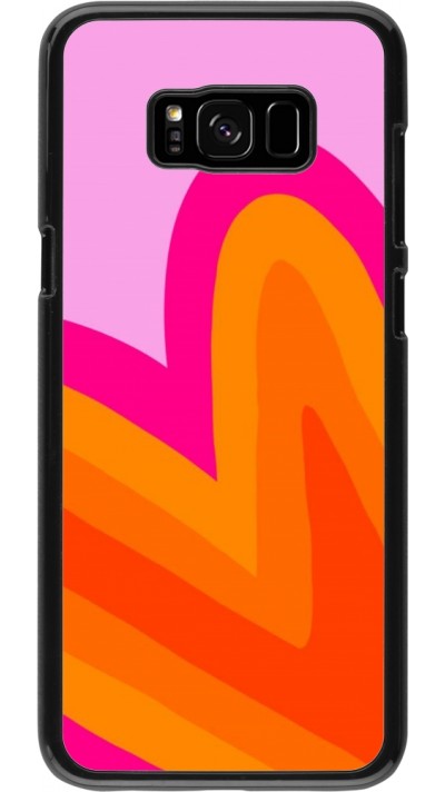 Coque Samsung Galaxy S8+ - Valentine 2024 heart gradient