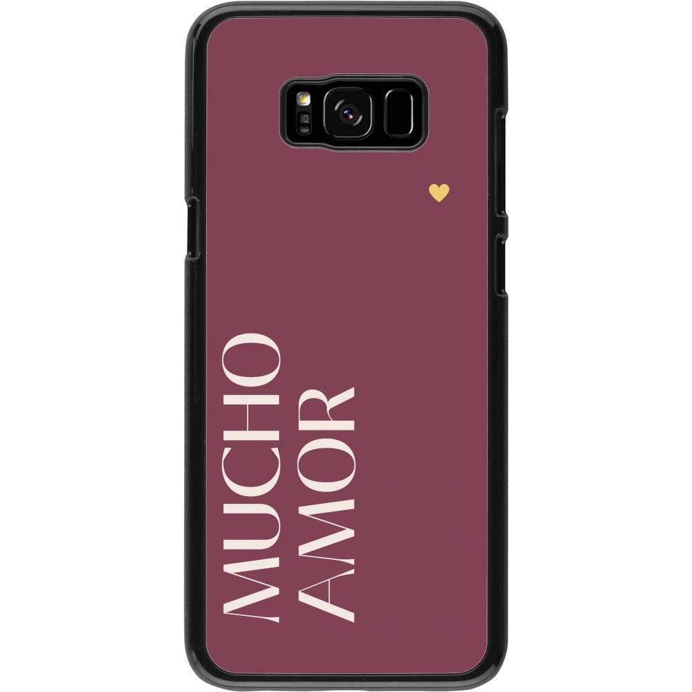 Samsung Galaxy S8+ Case Hülle - Valentine 2024 mucho amor rosado