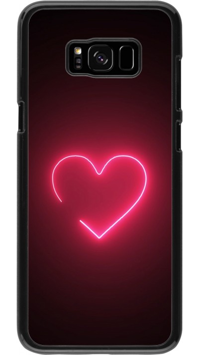 Coque Samsung Galaxy S8+ - Valentine 2023 single neon heart