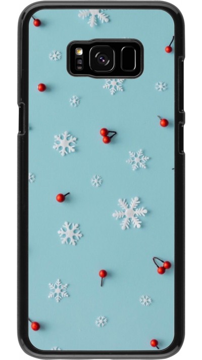 Coque Samsung Galaxy S8+ - Christmas 22 snow and holly