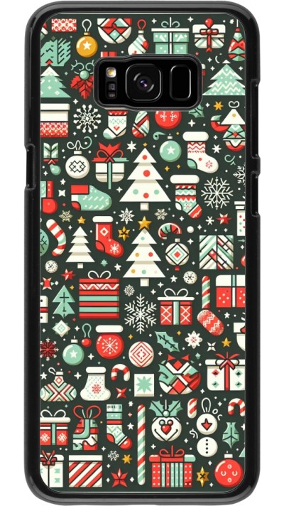 Samsung Galaxy S8+ Case Hülle - Weihnachten 2023 Flachmuster
