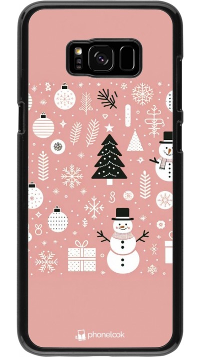 Samsung Galaxy S8+ Case Hülle - Weihnachten 2024 Rose Schneemann Weihnachten
