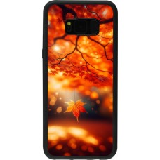 Samsung Galaxy S8+ Case Hülle - Silikon schwarz Herbst Magisch Orange