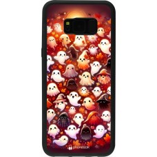Samsung Galaxy S8+ Case Hülle - Silikon schwarz Gespenster Herbst niedlich
