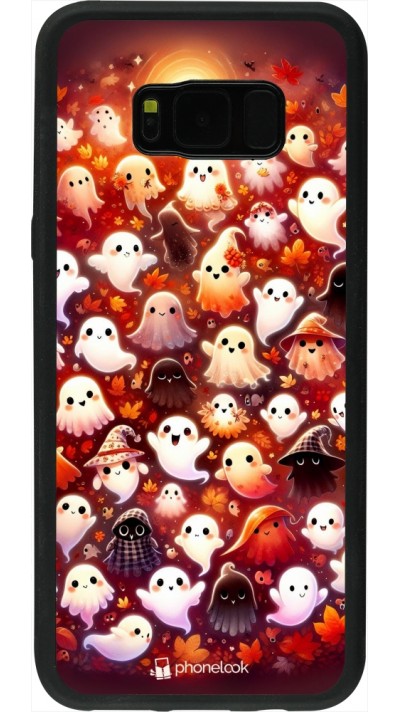 Coque Samsung Galaxy S8+ - Silicone rigide noir Fantômes automne mignons