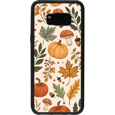 Coque Samsung Galaxy S8+ - Silicone rigide noir Autumn 25 Autumn pattern