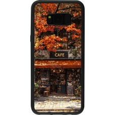 Coque Samsung Galaxy S8+ - Silicone rigide noir Autumn 25 Coffee shop