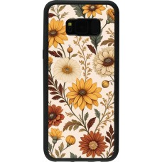 Coque Samsung Galaxy S8+ - Silicone rigide noir Autumn 25 Flower pattern