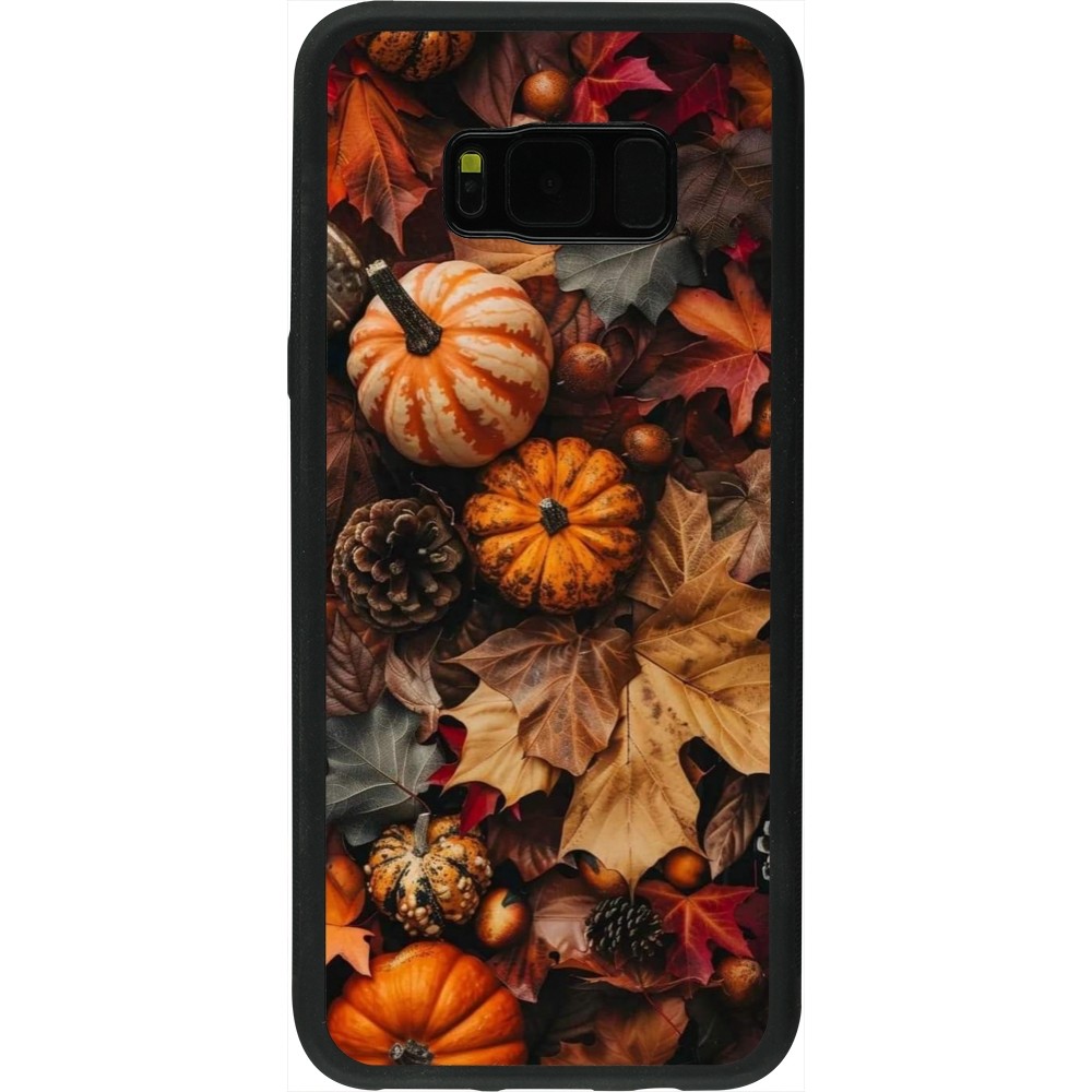 Coque Samsung Galaxy S8+ - Silicone rigide noir Autumn 25 Pumpkin