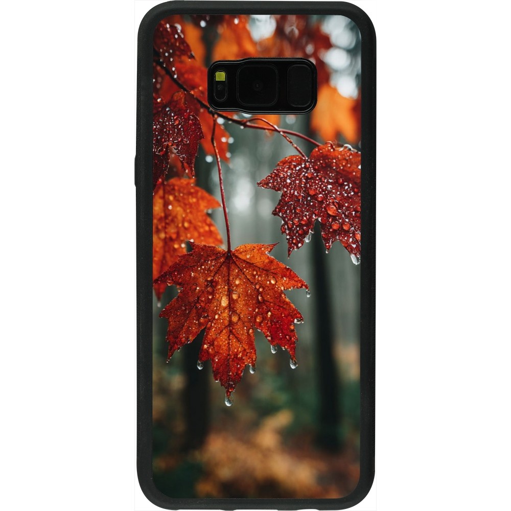 Coque Samsung Galaxy S8+ - Silicone rigide noir Autumn 25 Rain