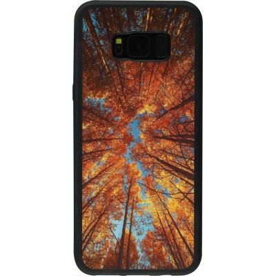 Samsung Galaxy S8+ Case Hülle - Silikon schwarz Autumn 25 Trees