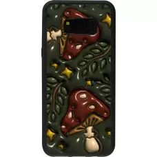 Coque Samsung Galaxy S8+ - Silicone rigide noir Autumn 26 3D mushrooms