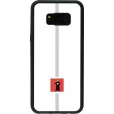 Samsung Galaxy S8+ Case Hülle - Silikon schwarz Kanton GL weiss
