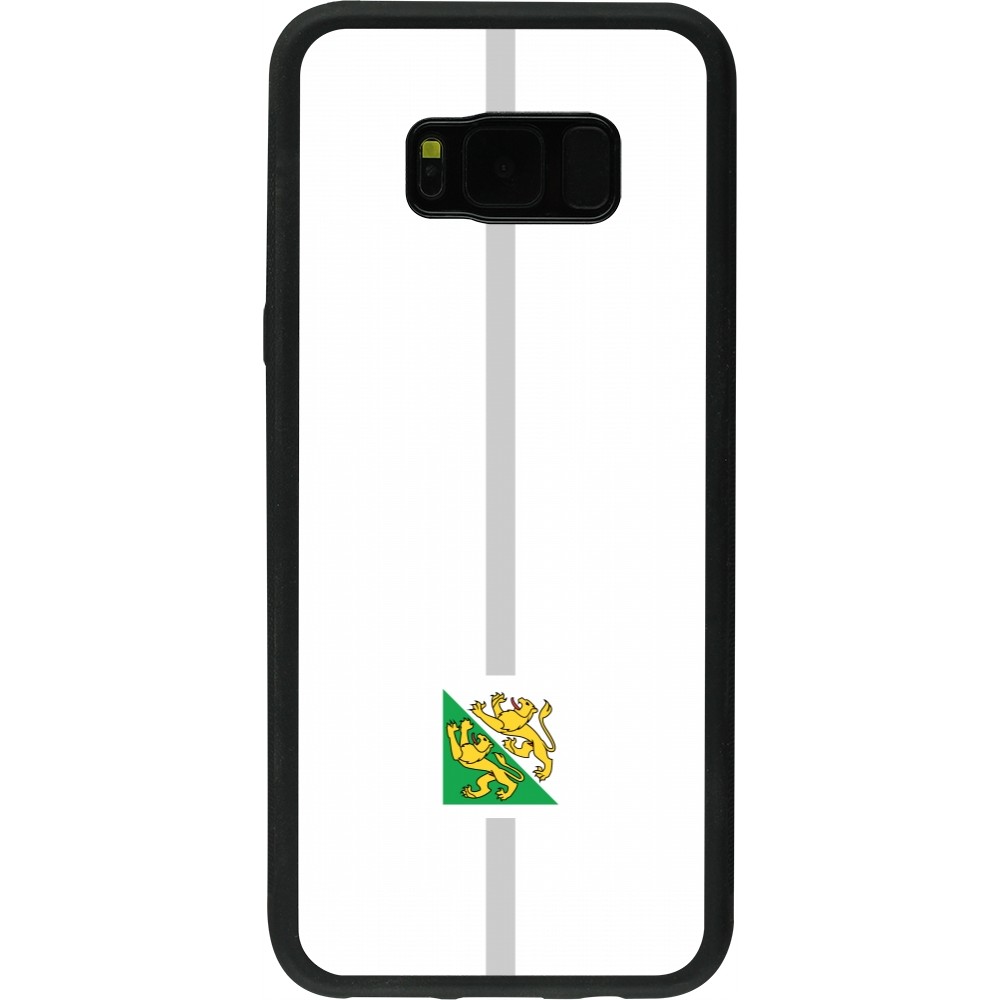 Samsung Galaxy S8+ Case Hülle - Silikon schwarz Kanton TG weiss