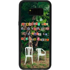 Samsung Galaxy S8+ Case Hülle - Silikon schwarz Chairs DTMF