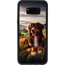 Samsung Galaxy S8+ Case Hülle - Silikon schwarz Hund Land Schweiz