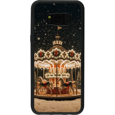 Coque Samsung Galaxy S8+ - Silicone rigide noir Christmas 25 Carousel