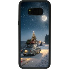 Samsung Galaxy S8+ Case Hülle - Silikon schwarz Christmas 25 Car with Tree Xmas