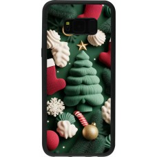Samsung Galaxy S8+ Case Hülle - Silikon schwarz Christmas 25 Christmas textiles