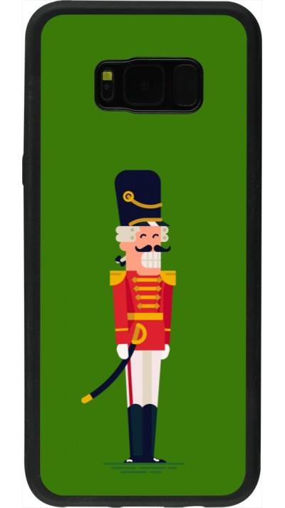 Samsung Galaxy S8+ Case Hülle - Silikon schwarz Christmas 25 Nutcracker Green