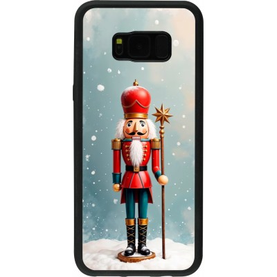 Coque Samsung Galaxy S8+ - Silicone rigide noir Christmas 25 Nutcracker Snow