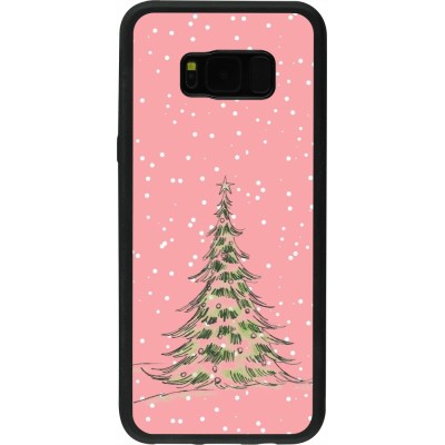 Coque Samsung Galaxy S8+ - Silicone rigide noir Christmas 25 Pink Tree