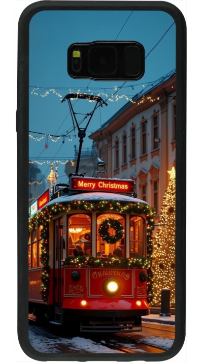 Samsung Galaxy S8+ Case Hülle - Silikon schwarz Christmas 25 Xmas Train