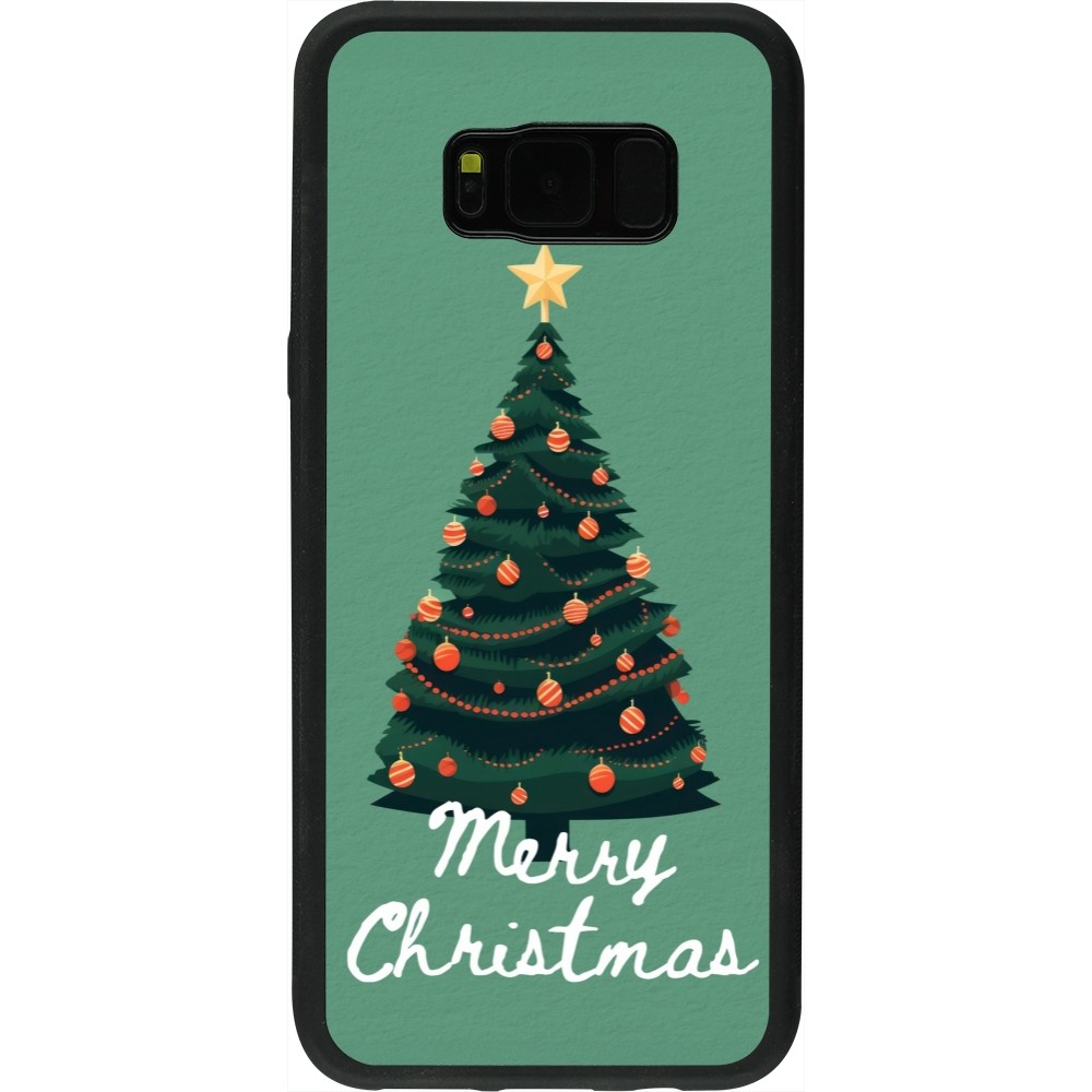 Coque Samsung Galaxy S8+ - Silicone rigide noir Christmas 25 Xmas Tree