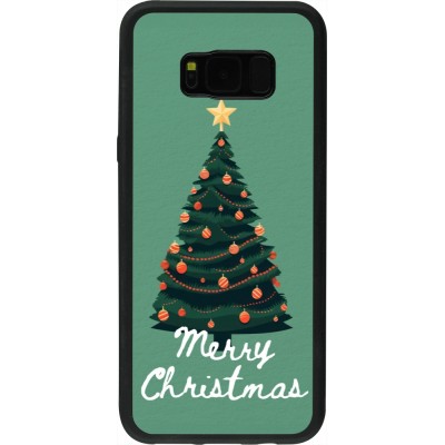 Coque Samsung Galaxy S8+ - Silicone rigide noir Christmas 25 Xmas Tree