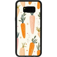 Coque Samsung Galaxy S8+ - Silicone rigide noir Easter 2026 Illustration carrots